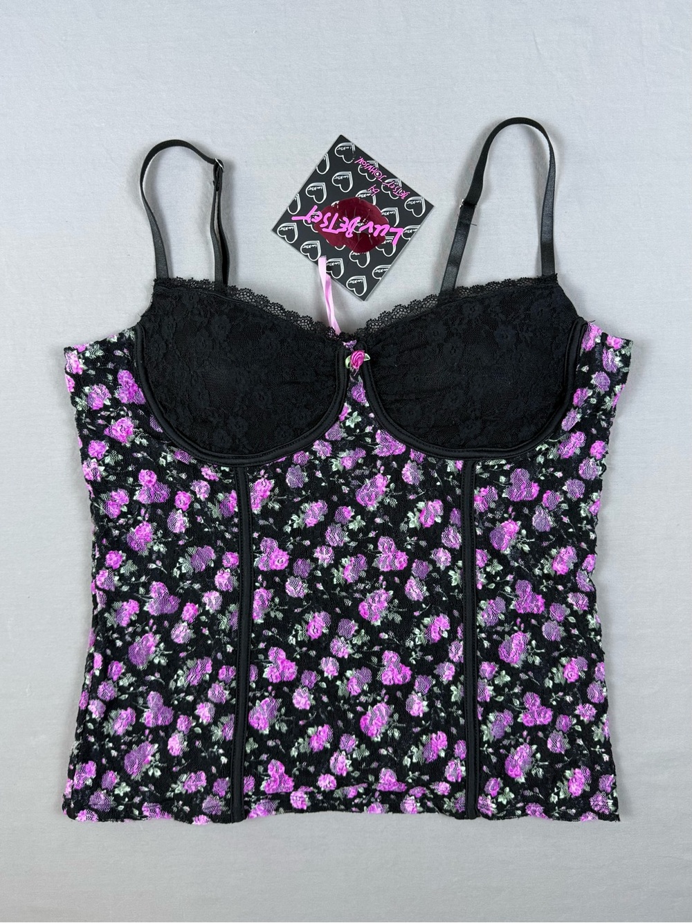 NWT Luv Betsey Corset Top